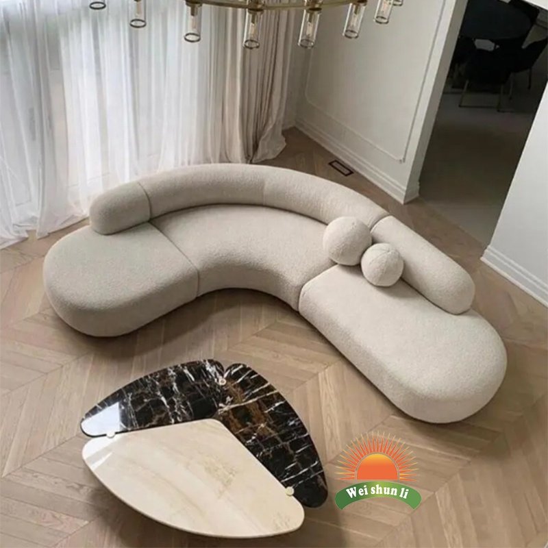 Modular Corner Sofa Set Linen Fabric Modular Couches Sectional Living Room Sofas Luxury High Quality Modern Italian Sofa Modular
