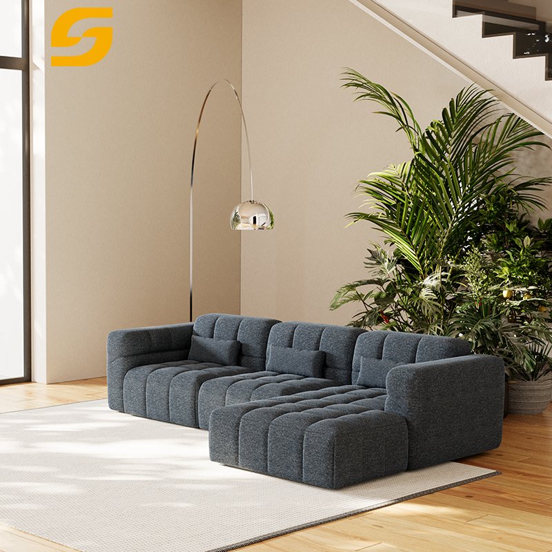 Modular Corner Fabric Sofa Set Furniture Modern Designs L Shape Couch Sectional L Sofa Bed Living Room Sofa With Recliner