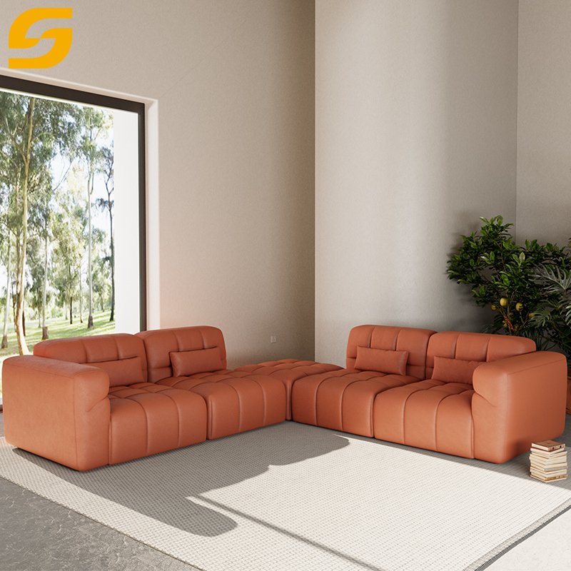 Modular Corner Fabric Sofa Set Furniture Modern Designs L Shape Couch Sectional L Sofa Bed Living Room Sofa With Recliner