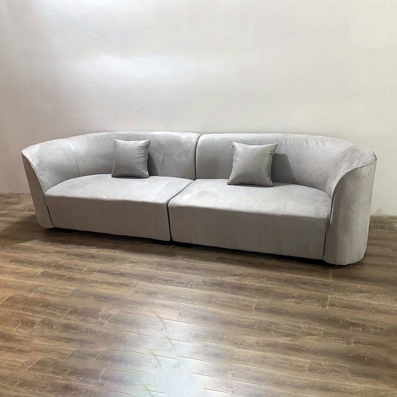 Manufacturer Direct Sale Modern Minimalist Style Home Living Room Sofa Small Apartment Sofa Curved Sofa