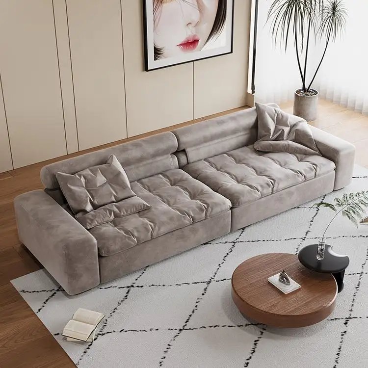 Italian Style Apartment Furniture Living Room Sofas 3 Seat Sofa Bed Lounge Couch Comfortable Fabric Sofa