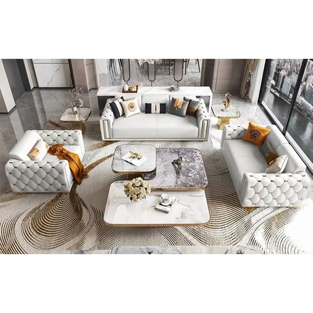 Dongguan TIANHANG 1 23Chesterfield Vintage Tufted Sofa Leather Chesterfield Sofas Living Room sofas