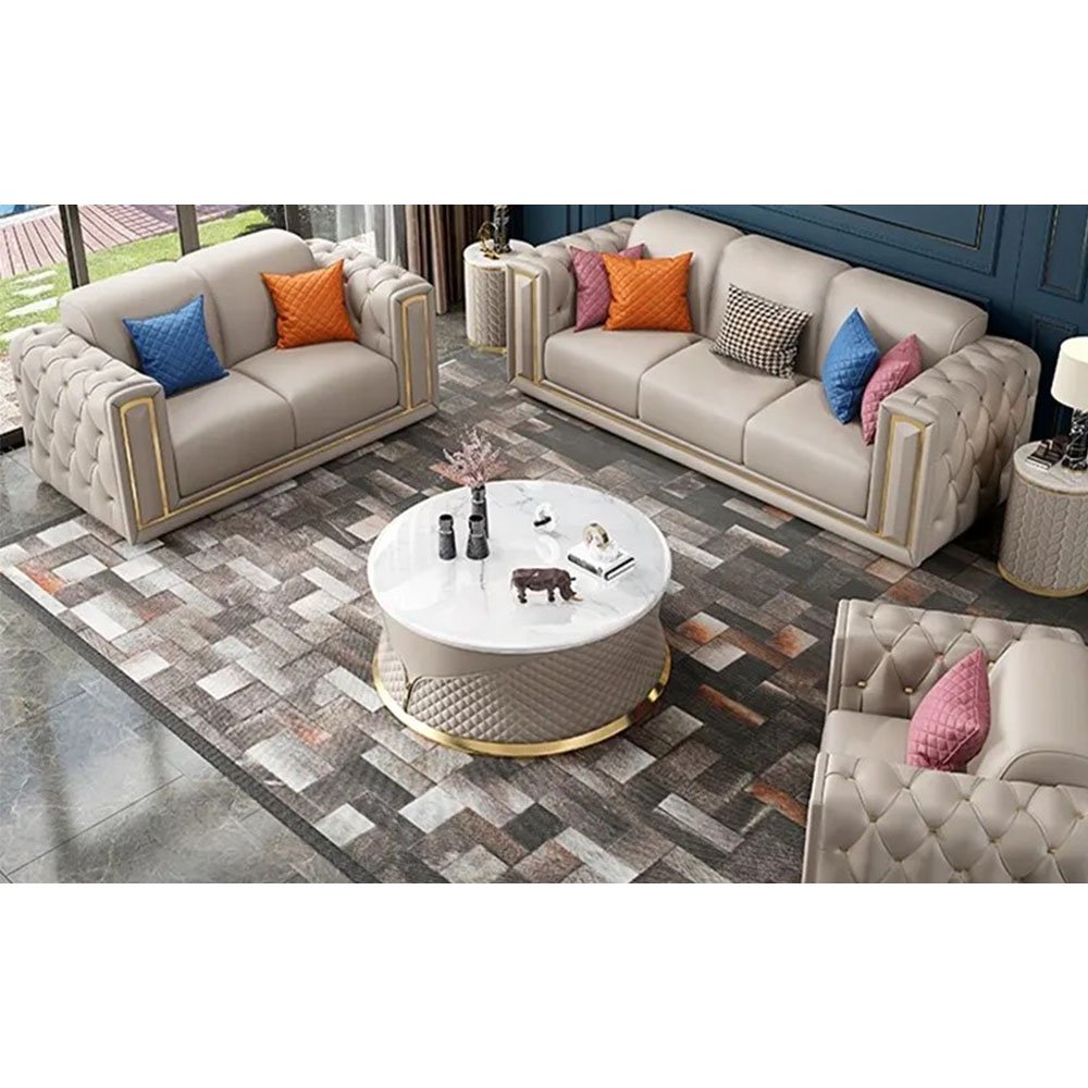 Dongguan TIANHANG 1 23Chesterfield Vintage Tufted Sofa Leather Chesterfield Sofas Living Room sofas