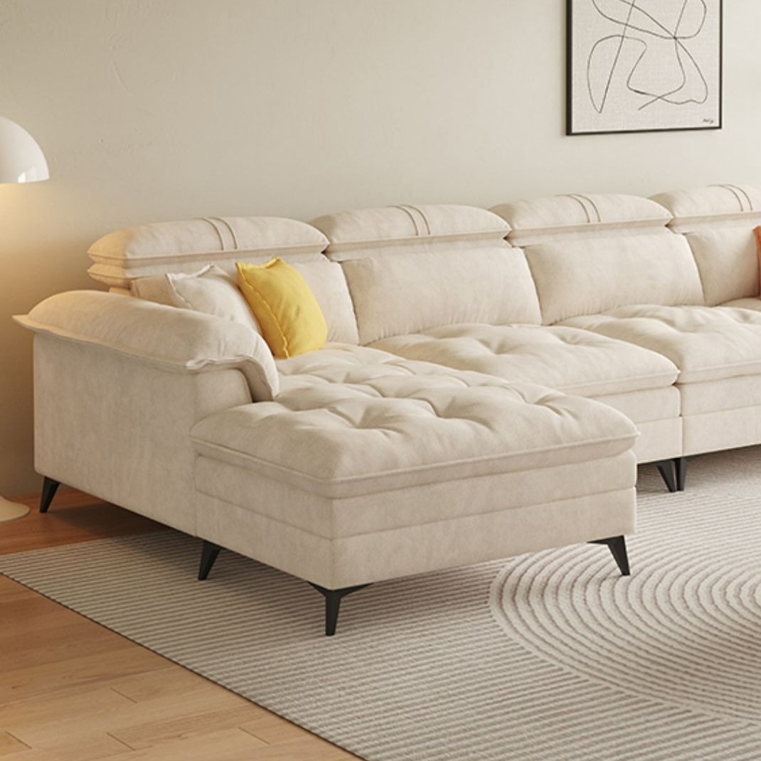 Foshan Factory Living Room Furniture Sofa Set Modern Couch Fabric Sofa L-shape Sofa Cloud Couch Modern Minimalist Style