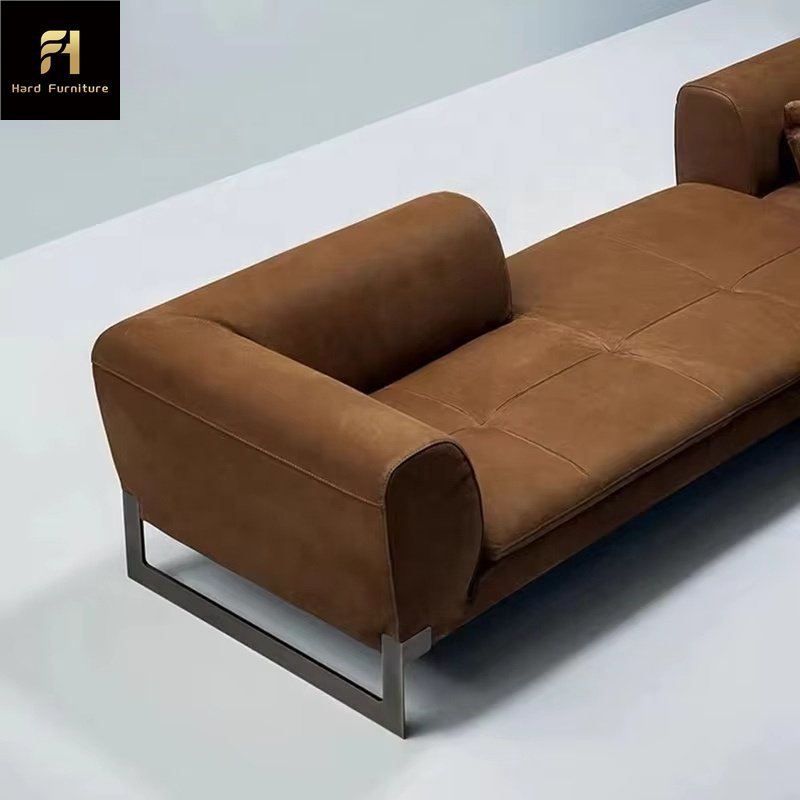 Modern Luxury Lounge Comfortable Matte Fabric L Shape Sofa Modular New Design Living Room Sofas
