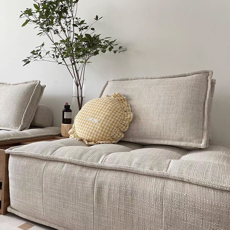 Wabi-sabi Hotel Furniture Relaxing Seater Sofa Accent Scandinavian Modular Sectional Couch Living Room Sofas