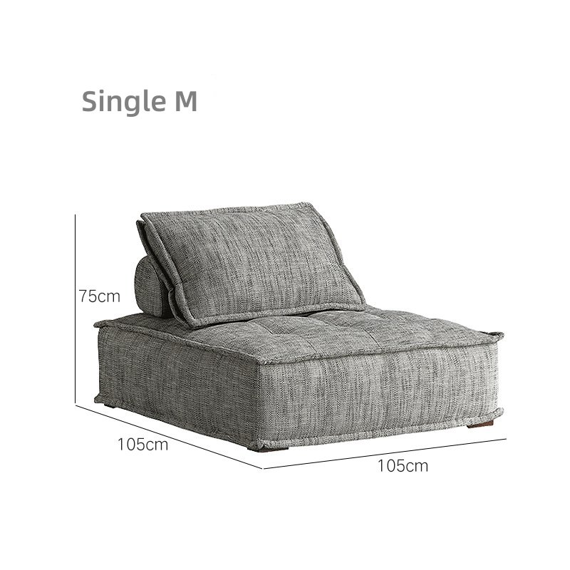 Wabi-sabi Hotel Furniture Relaxing Seater Sofa Accent Scandinavian Modular Sectional Couch Living Room Sofas