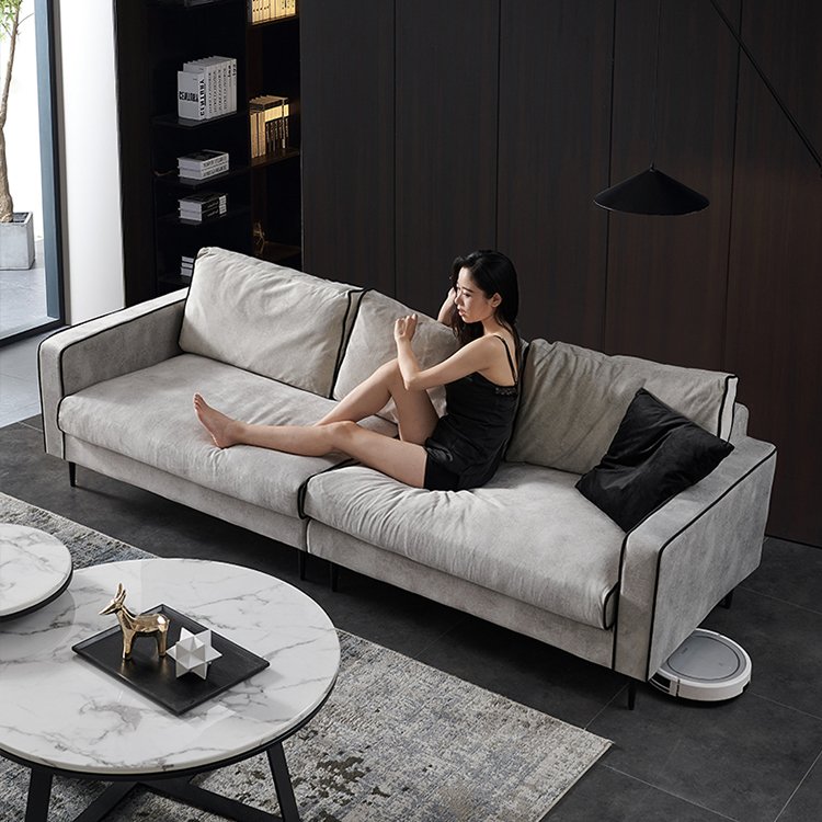 2024 Classic good quality Italian design for long couch living Room sofas modern cloth sofa furniture sofa
