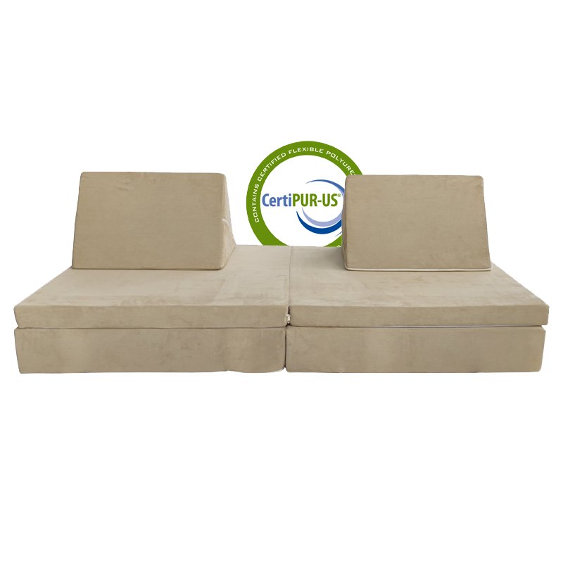 2023 hot sales memory foam living room furniture cushion folding Folding Living Room Sofas Kids Play Couch