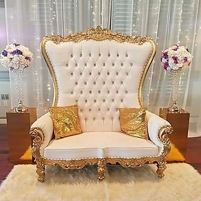 2 Seater Modern White Luxury King And Queen Royal Throne Wedding Sofa For Bride And Groom