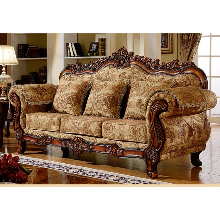 Wholesale antique wooden living room sofas with good quality WAS09
