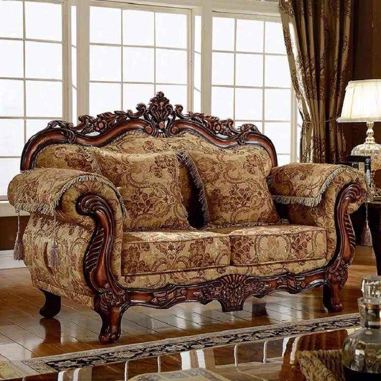 Wholesale antique wooden living room sofas with good quality WAS09