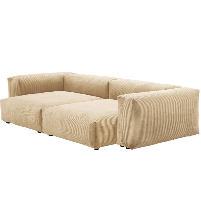 Corduroy fabric sofa living room small apartment Nordic modern simple creative module combination down sofa
