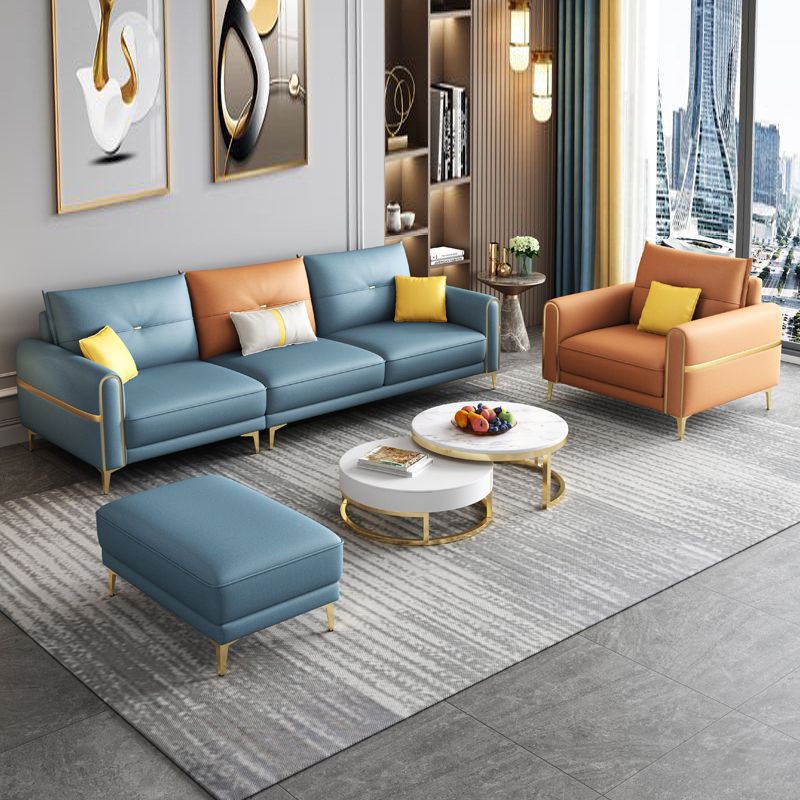 Modern Design Modular Genuine Leather Sofa Set Furniture Living Room Home Luxury Sectional Couch Living Room Sofas