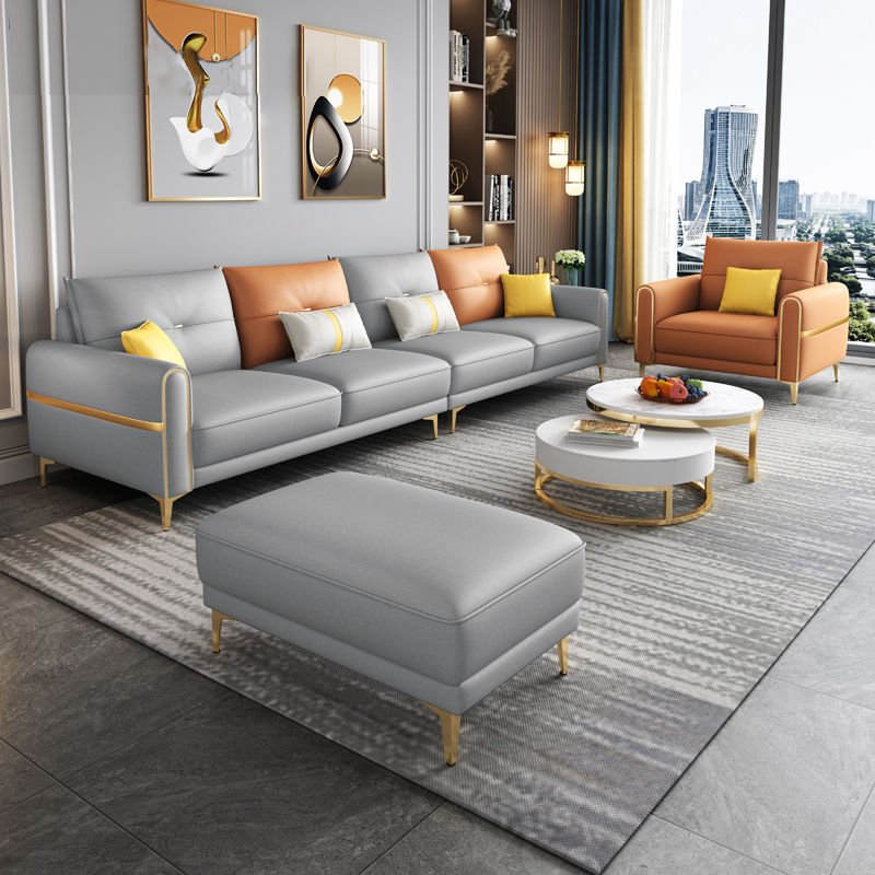 Modern Design Modular Genuine Leather Sofa Set Furniture Living Room Home Luxury Sectional Couch Living Room Sofas