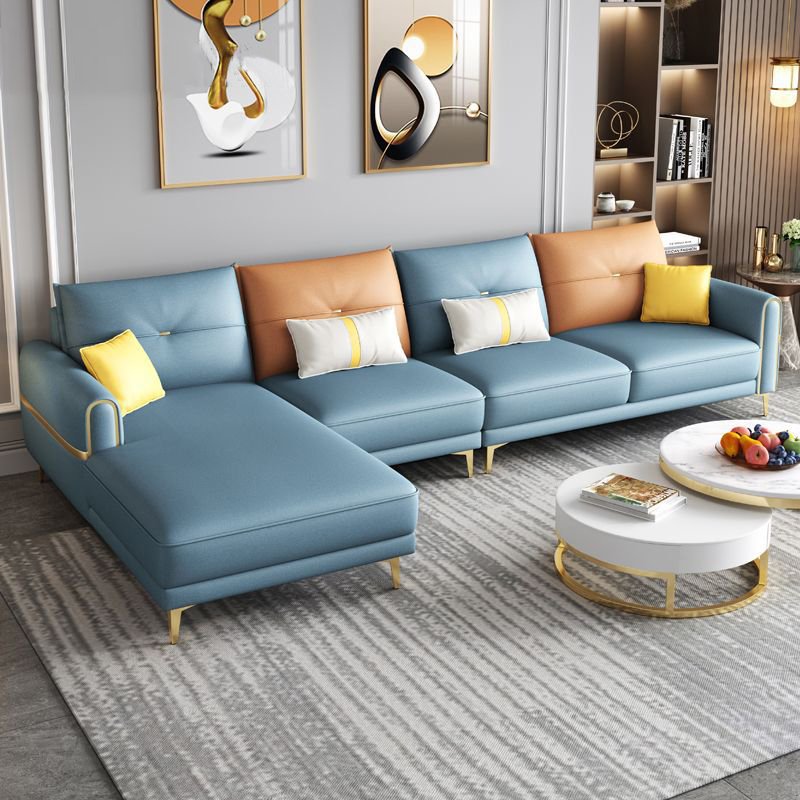 Modern Design Modular Genuine Leather Sofa Set Furniture Living Room Home Luxury Sectional Couch Living Room Sofas