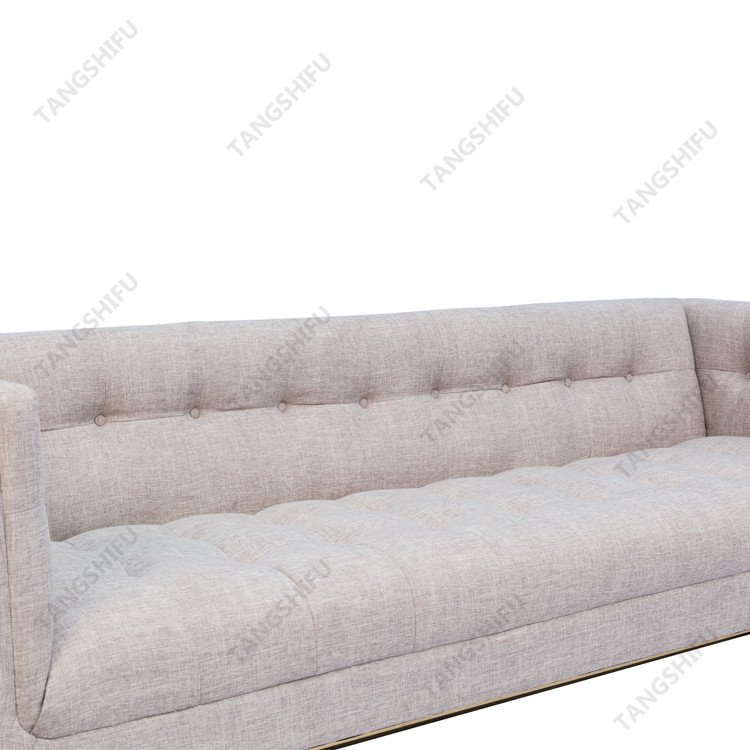 Wholesale contemporary linen fabric couch living room sofa furniture