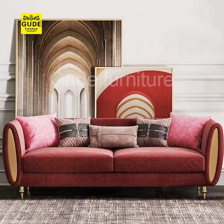 Modern Style Solid Wood Fabric Living Room Set Luxury Furniture Sofa Set Bedroom Sets Livingroom Furniture Chesterfield Sofa