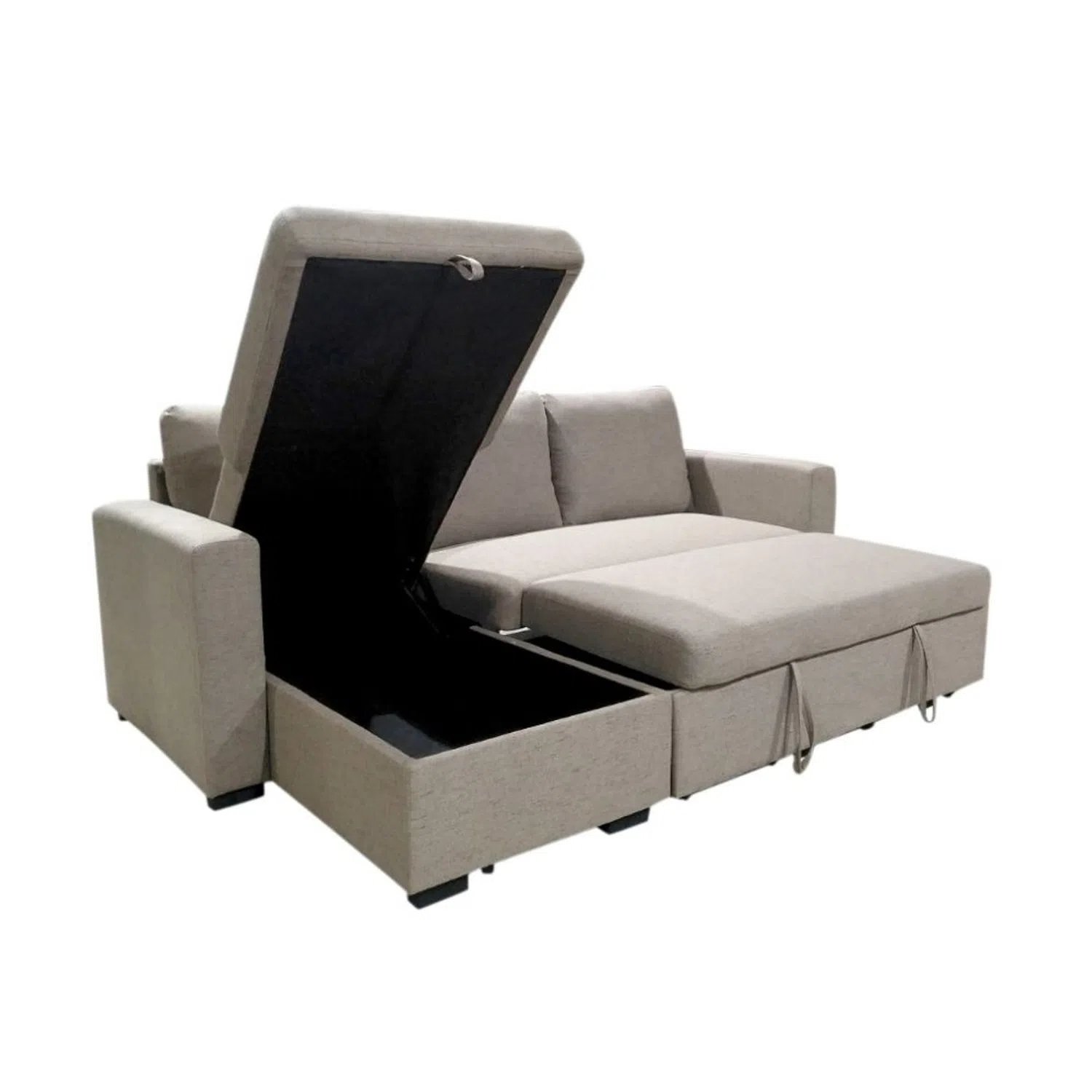 Reversible Sleeper Sectional L-Shaped Couch Sofa Convertible Sofas Sectionals Living Room Sofas Furniture