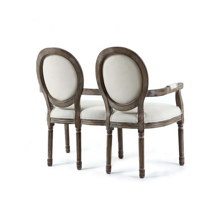 Classic Design Durable Elegant Solid Seat Wood Garden Sofa White Chairs With Arm