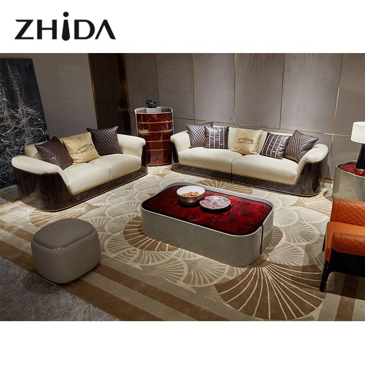 Zhida wholesale european italian style luxury living room sofa furniture set