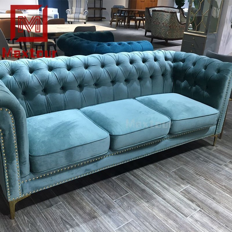 Foshan Shunde supplier couch living room sofa modern style funiture fabric sofa with chaise longue for home