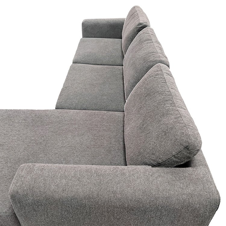 Popular Design Nordique L-Shaped Living Room Sofa with Wood Frame