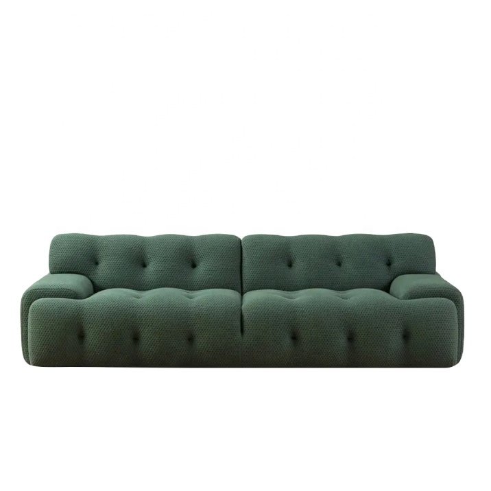 Italian minimalist green sofa modern designer living room sofa for home furniture