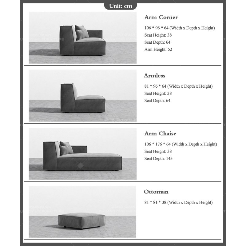 Winforce Italian Design Luxury Modern Living Room Sofa Set Furniture Velvet Modular Corner Sofa Couch Minimalist Sectional Sofa