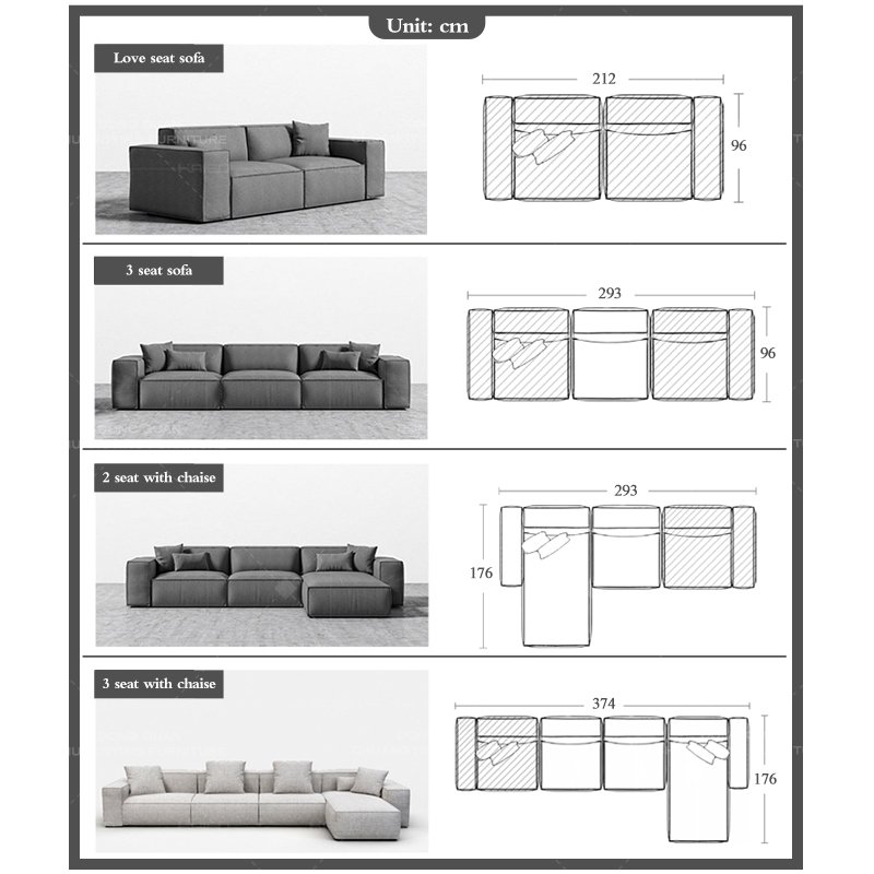 Winforce Italian Design Luxury Modern Living Room Sofa Set Furniture Velvet Modular Corner Sofa Couch Minimalist Sectional Sofa