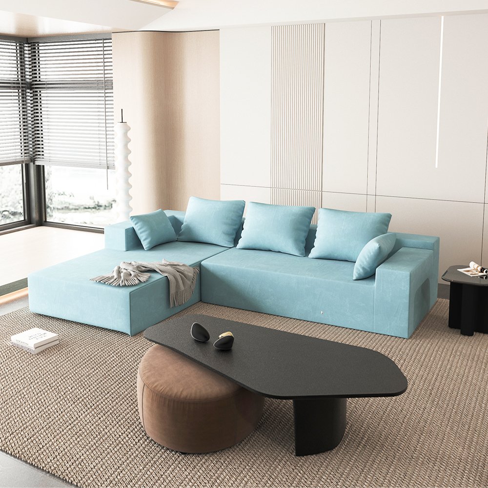 SAIEN Nordic Modern office Corner Sofa Set Furniture Modular L Shaped Sofa For Living Room couch