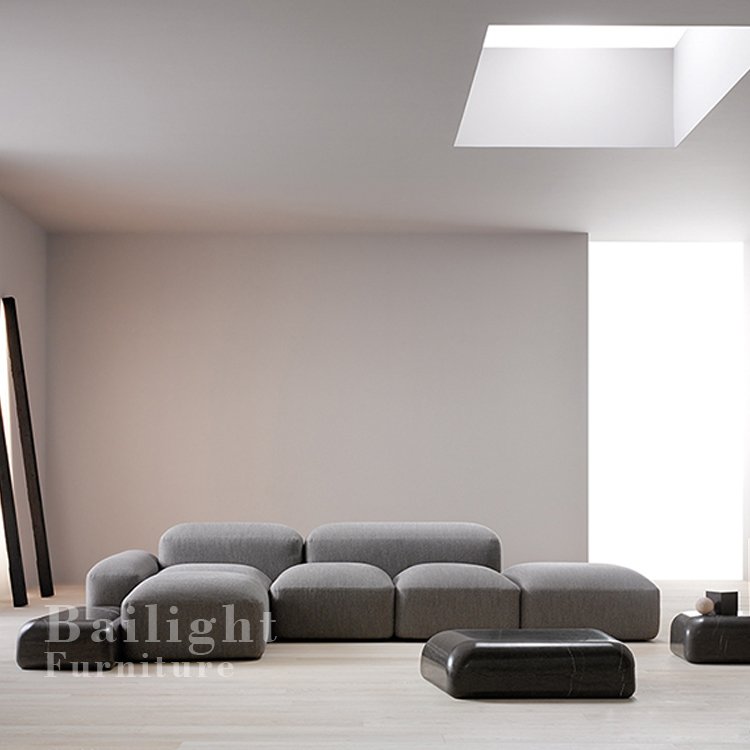 Modern relax italian sofas contemporary luxury in velvet soft fabric modular sectional couch marenco living room sofa