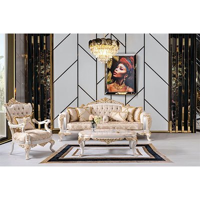 Luxury classic marissa solid wooden sofa with high quality material and handmade quality for your living room
