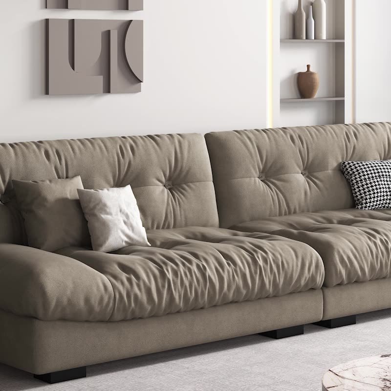 hotel Wholesale Factory Modern Design Sofa Luxury Cream White Soft Fabric Furniture Living Room Sofa