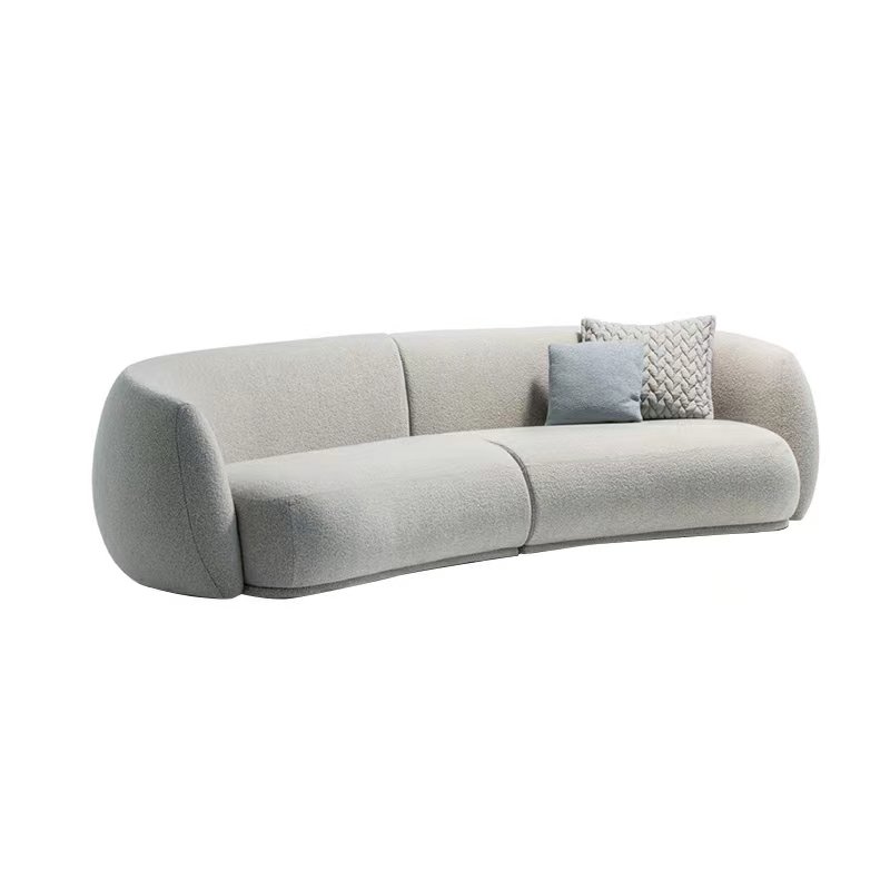 Modern Fabric Art Couch Settee Luxury Living Room Sofa Small Unit Type Cute Style Sofa