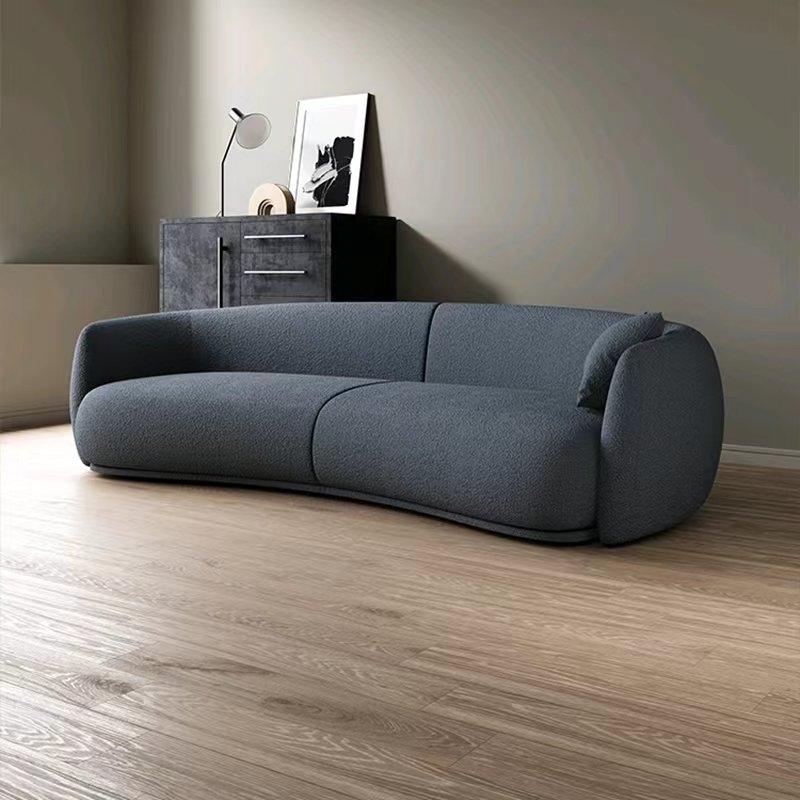 Modern Fabric Art Couch Settee Luxury Living Room Sofa Small Unit Type Cute Style Sofa