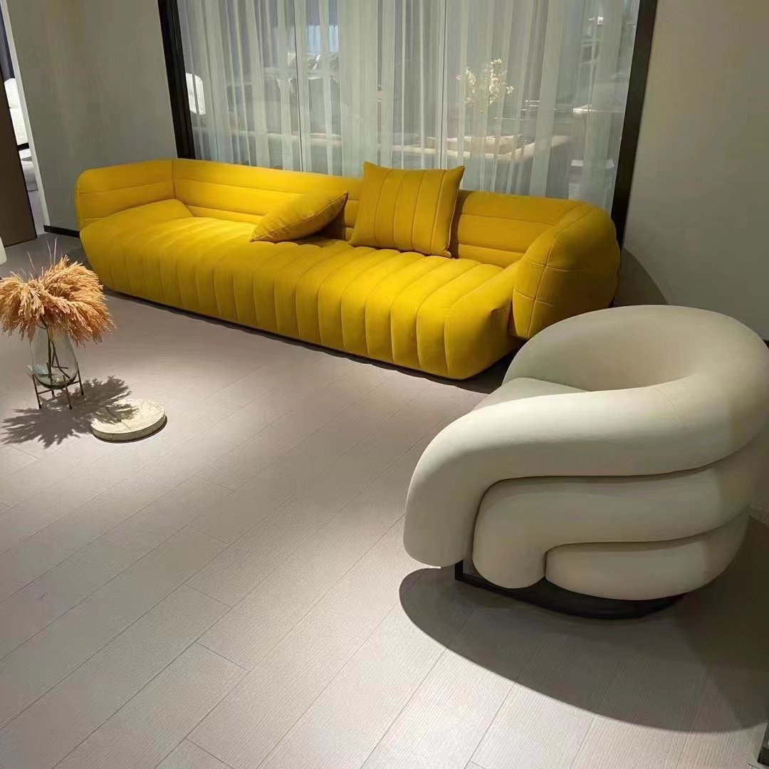 Modern style living room furniture sofa set luxury fabric sofa set in stock