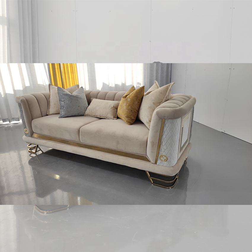 PZCN HOME Modern Luxury Sofa Set Furniture Living Room Sofa sectional Upholstered Velvet Living Room Sofa Design indoor
