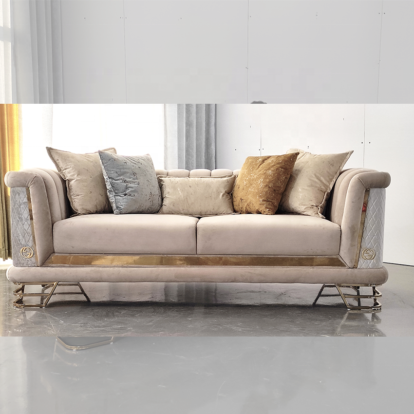 PZCN HOME Modern Luxury Sofa Set Furniture Living Room Sofa sectional Upholstered Velvet Living Room Sofa Design indoor