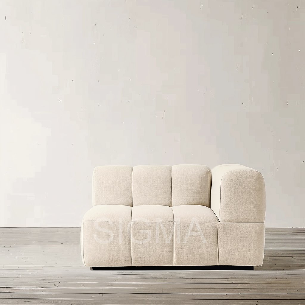 Modern fabric covered corner sofa 3-seat living room sofa backrest L-shaped living room sofas