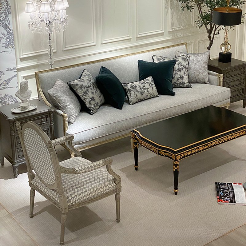 Furniture factory living room sofa set designs and new classic furniture italian sofa set