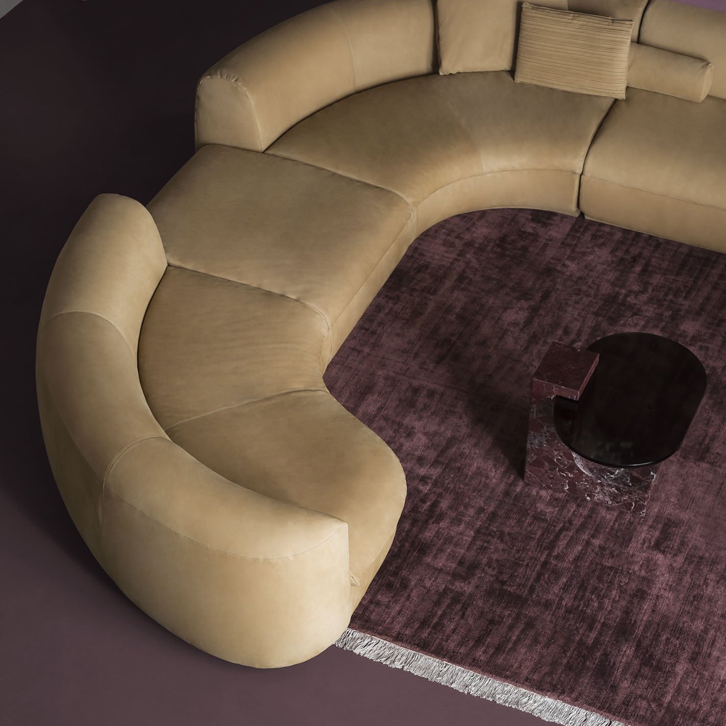 Modern living room furniture couch U shaped sectional corner sleeper sofa for home