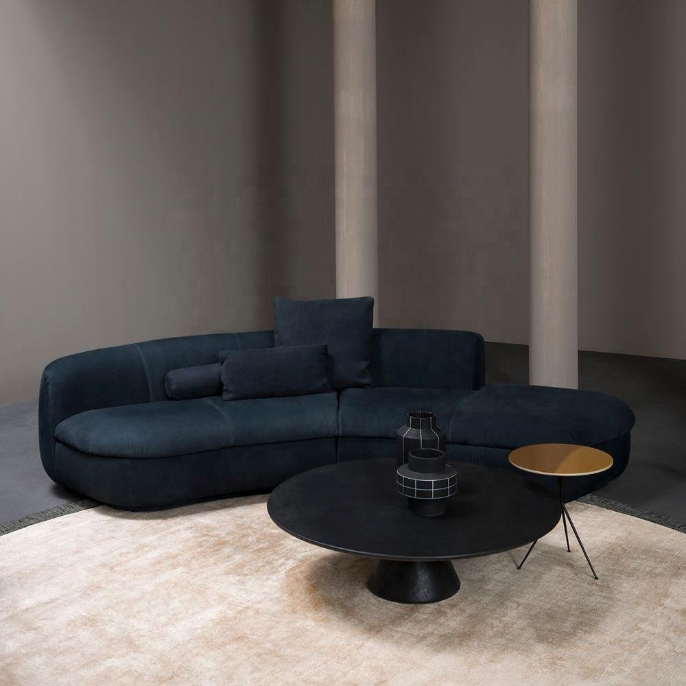 Modern living room furniture couch U shaped sectional corner sleeper sofa for home