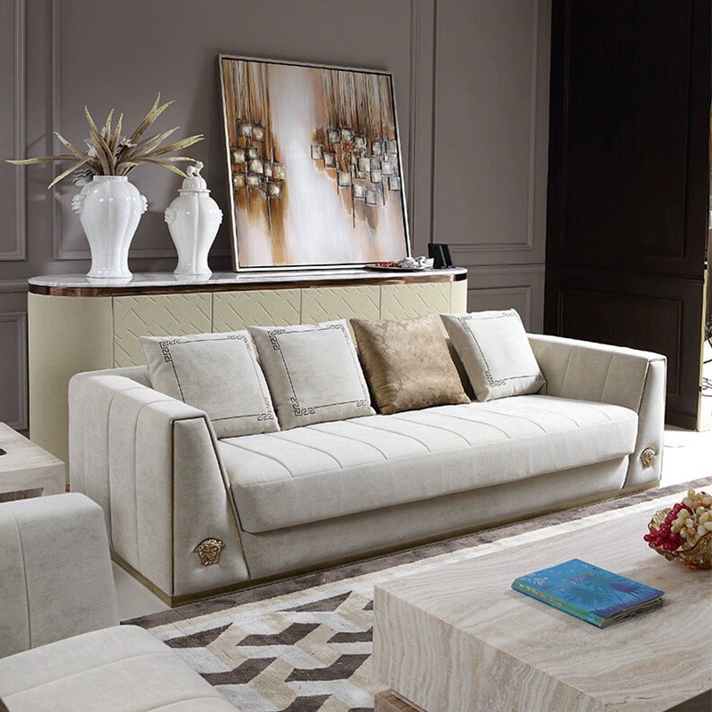 Living room furniture 3 seat luxury modern couches fabric set sofa set furniture sofa living room sofa