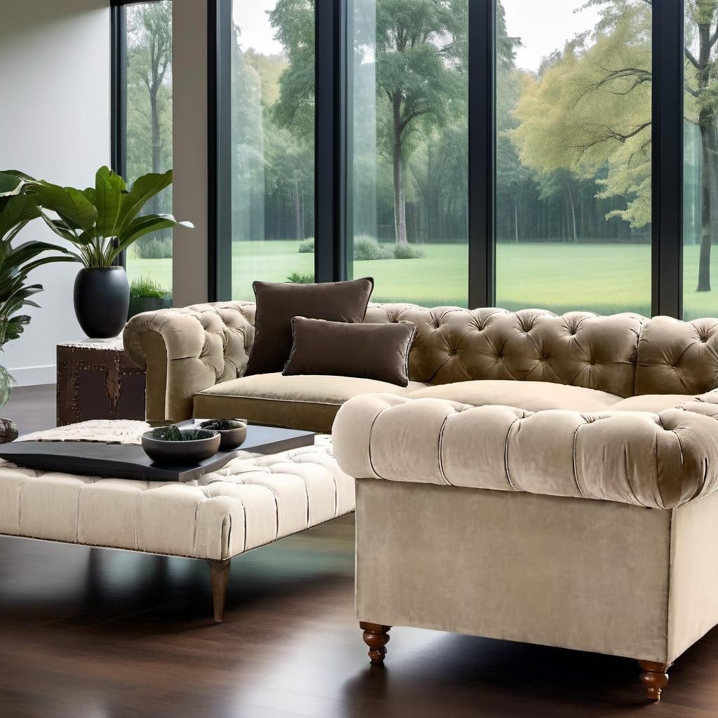 Luxury Design Sectional Sofa Set Indoor furniture Living room sofas