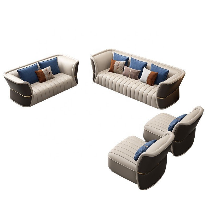 Elegant Shape luxury living room modern sofa high back sofa sets living room furniture soft couch living room sofas