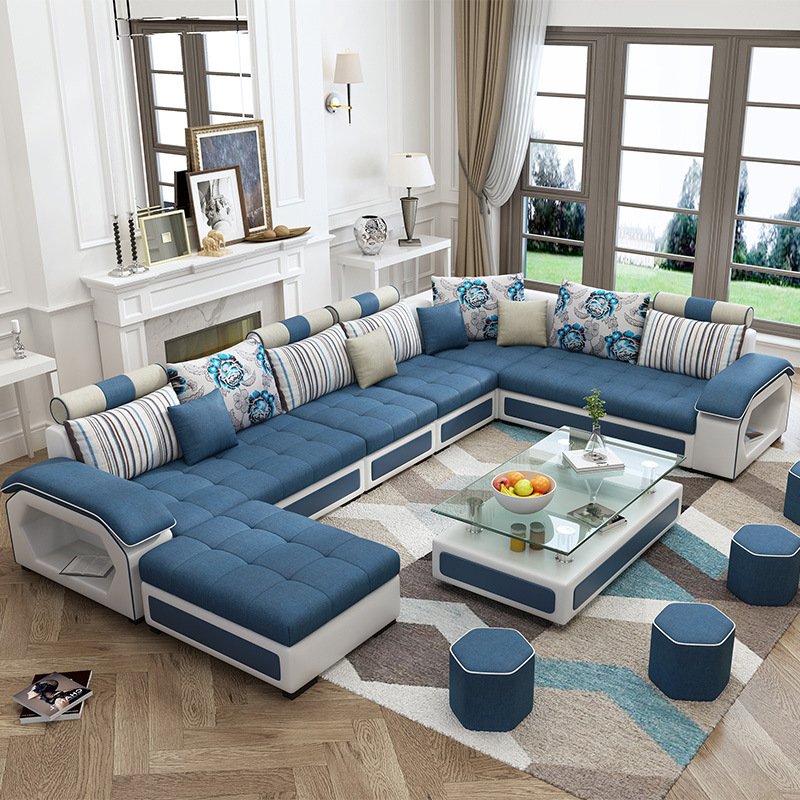 fabric designs living room fabric wooden sofa set furniture living room modern living room sofas(old)