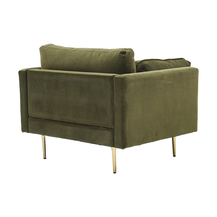 Luxurious Style Funiture Living Room Sofa Home Upholstered Two Seater Velvet Sofa