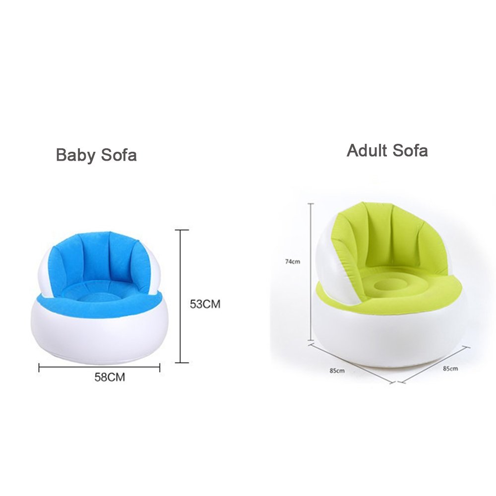 Factory Custom Wholesale PVC Flocking Inflatable Modern Sofa Chairs Read Living Room Kids Inflatable Sofa