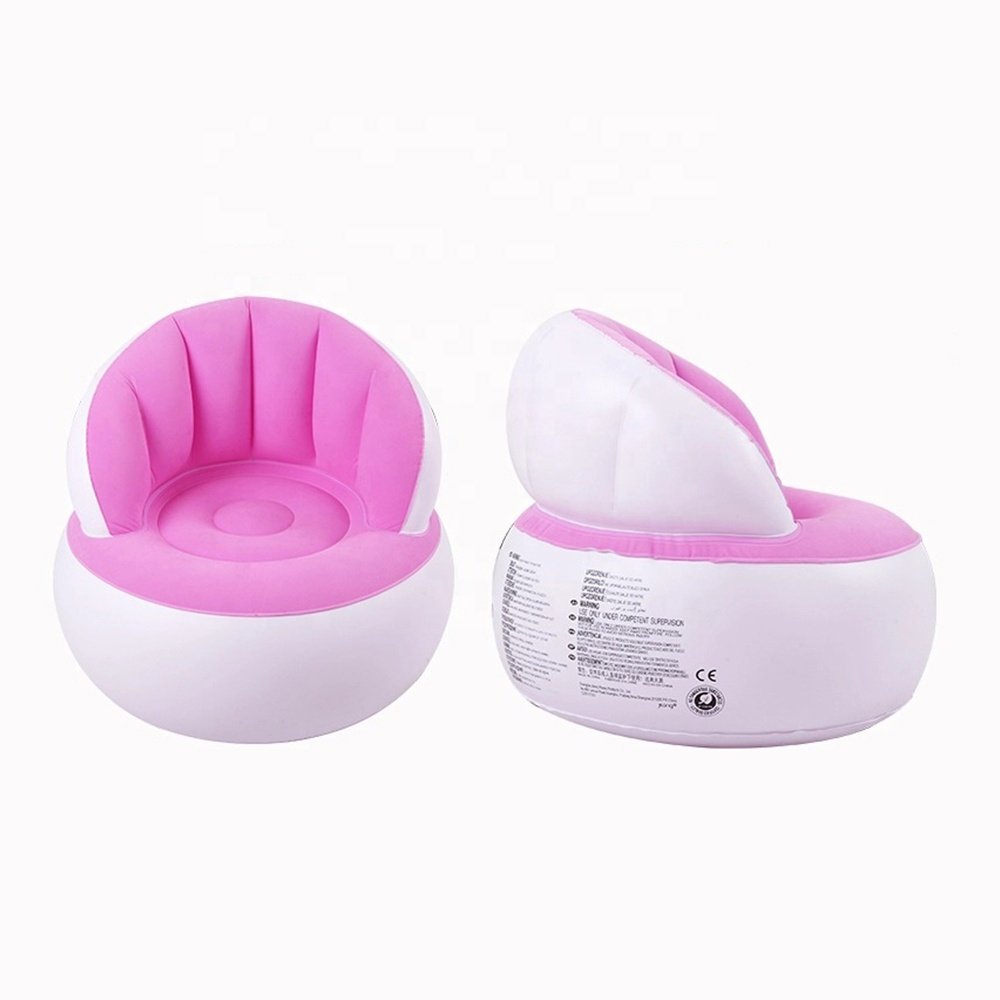 Factory Custom Wholesale PVC Flocking Inflatable Modern Sofa Chairs Read Living Room Kids Inflatable Sofa